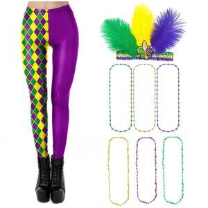 5267 Mardi Gras Outfits Stretchy Leggings Tights